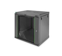 Digitus Armoire réseau 19" Rack 12U – Montage mural, Profondeur 450 mm, Capacité 60 kg, Noir