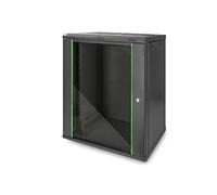 DIGITUS Armoire réseau Rack 19" 16U – montage mural, Prof. 450 mm, 60 kg, noir