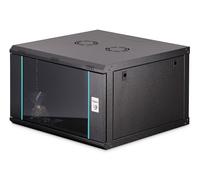DIGITUS Armoire réseau - 19 Pouces, 7U - Non montée - Dynamic-N - Noir | Profondeur de 600 mm - Profondeur utile de 470 mm - Montage mural - Capacité de charge de 60 kg - Porte vitrée