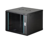 Digitus Armoire réseau Rack 19 pouces 9U Dynamic-N - Mural 600 mm 60 kg porte vitrée Noir