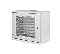 DIGITUS Armoire réseau 19 Pouces 9U - Non montée - Montage Mural - Profondeur 400 mm - Charge Max. 60 kg - Porte perforée
