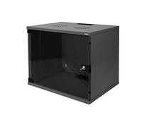 Digitus Armoire murale 19 pouces SOHO 9U non montée 460×540×400 mm porte vitrée noir (RAL 9005)