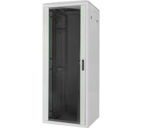 DIGITUS Armoire réseau - 19 Pouces Rack 42U - 80x100 cm - série Varioflex-N - capacité de Charge 1200 kg - Profondeur utile 770 mm - Porte Avant vitrée - Gris