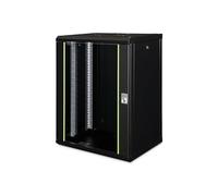 DIGITUS Armoire réseau - rack 19 pouces - 16U - montage mural - profondeur 450 mm - capacité de charge 100 kg - série Unique - noir