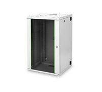 DIGITUS Armoire réseau - rack 19 pouces - 20U - montage mural - pivotante - capacité de charge 80 kg - série Unique - gris