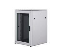 DIGITUS Armoire réseau - Rack 19 Pouces - 22U - 80 x 80 cm - Charge admissible 1200 kg - Profondeur utile 74,3 cm - Série Unique - Gris