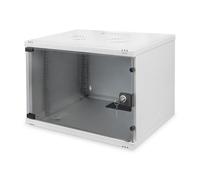 Digitus Armoire murale DN-19 07U-S-1 7U SOHO non montée 370x540x400 mm porte vitrée gris RAL 7035