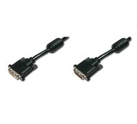 DIGITUS ASSMANN Electronic AK-320200-100-S Câble Audio vidéo - Câble AV (10m, DVI-D, DVI-D, DVI, DVI-D (24+1), 2560 x 1600, 1920 x 1080) Noir