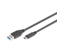 DIGITUS Assmann USB Type C Connection Cable Black 1.0 m