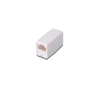 DIGITUS AT-A 8/8 - Connecteur RJ45 Cat 5e - 1 pièce - Extension de câble Lan - Connecteur Cat5e Non Blindé - Compatible PoE - Connecteur modulaire - Pour Switch, DSL, Modem, Routeur, PC - Blanc