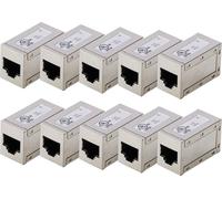 Digitus AT-AG-8-8-C6S-10 Boîtier femelle RJ45 Nombre de pôles 8 argent 10 pc(s)