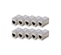 Digitus AT-AG-8-8-C6S-10 Boîtier femelle RJ45 Nombre de pôles 8 argent 10 pc(s)