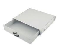 Digitus Tiroir pour rack DN-19 KEY-2U 19 pouces 2U verrouillable gris, profondeur réglable