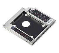 DIGITUS Cadre de Montage SSD/HDD pour Baie de Lecteur CD/DVD/Blu-Ray - pour Ordinateur Portable - 2,5" SSD/HDD - SATA vers SATA III - 9,5 mm de Hauteur - 6 Gbit/s