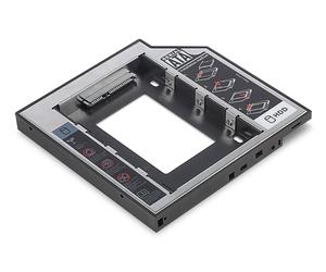 Digitus Boîtier de raccordement SSD/HDD pour baie de disque CD/DVD/Blu-ray, SATA sur SATA III, hauteur de construction 12,7 mm