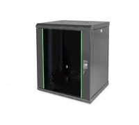 DIGITUS Armoire réseau - rack 19 pouces - 12U - montage mural - profondeur 450 mm - capacité de charge 100 kg - série Unique - noir