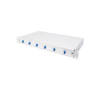 Digitus Boîtier d'Épissure Fibre Optique 1U 6xLC Duplex OS2 Acier 483x280x44.5mm avec Pigtails et Coupleurs, Zircone, Turquie