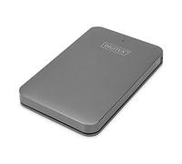 DIGITUS Boîtier Externe pour Disque Dur USB 3.0 - pour SSD/HDD 2,5" - SATA I-III - taux de Transfert de données 5 Gbit/s - jusqu'à 2 to - UASP - Plug & Play - Boîtier en Aluminium - Noir