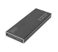 DIGITUS Boîtier Externe USB 3.1 SSD pour SSD SATA M.2 - SATA III - Type de Module M.2 2280, 2260, 2242, 2230 - jusqu'à 10 Gbit/s - UASP - câble USB-C Inclus - Noir