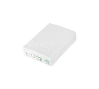 Digitus Boîtier FTTH DN-931096, 2x Coupleurs LC/APC DX, Montage Mural, ABS/PC, 80x104x23mm, Distribution 4 Fibres, Blanc