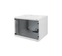 Digitus Boîtier Mural SOHO 7U 540x400mm Acier Gris RAL7035 Porte Verre 19" (48.3cm) IP20 Charge Max 60kg Non Monté DN-19-07U-S-1