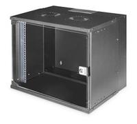 Digitus Armoire réseau murale SOHO PRO 19" 9U - 460x540x400 mm - porte vitrée noire 60 kg