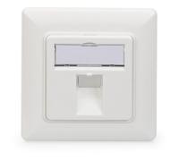 Digitus Boîtier vide pour modules Keystone, cadre de 80 x 80 mm + plaque centrale de 50x50 mm
