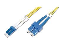 Digitus Câble fibre optique DK-2932-01 LC–SC Duplex OS2 Monomode 1 m Jaune 9/125