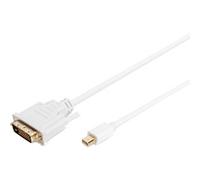 Digitus Câble adaptateur DisplayPort Mini DisplayPort vers DVI-D 2 m Nickel Cuivre 1.1a