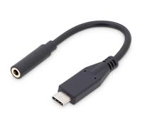 Digitus audio Câble adaptateur [1x USB-C® mâle - 1x Jack femelle 3.5 mm] AK-300321-002-S 20.00 cm flexible