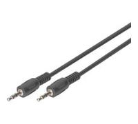Digitus Câble audio AK-510100-025-S 1x Jack mâle 3,5 mm - 1x Jack mâle 3,5 mm 2,50 m noir