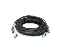 DIGITUS DK-2A338U075BK-BBB - Câble À Fibre Optique OS2 - 75 m - LC (UPC) à LC (UPC) - 8 Fibres Câble De Breakout - 1/10 Gbit/s - SM Monomode - Fibre : G.657.A1 9/125 - Noir (Black)