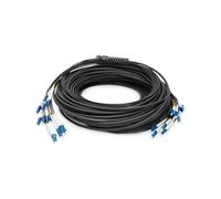 DIGITUS DK-2A33CU100BK-BBB - Câble À Fibre Optique OS2 - 100 m - LC (UPC) à LC (UPC) - 12 Fibres Câble De Breakout - 1/10 Gbit/s - SM Monomode - Fibre : G.657.A1 9/125 - Noir (Black)