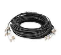 Digitus DK-2433CU100BK-BBB fibre optique FO Câble de raccordement 100 m noir [12x LC/UPC mâle - 12x LC/UPC mâle] 50/125 µ Multimode OM4