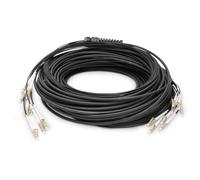 Digitus Câble breakout fibre optique universel préassemblé, multimode OM4, 8 fibres, LC/UPC - LC/UPC
