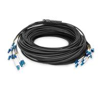 DIGITUS DK-2A33CU050BK-BBB - Câble À Fibre Optique OS2 - 50 m - LC (UPC) à LC (UPC) - 12 Fibres Câble De Breakout - 1/10 Gbit/s - SM Monomode - Fibre : G.657.A1 9/125 - Noir (Black)