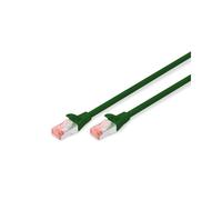 Digitus Câble CAT6 S/FTP 10m Vert, Connecteurs RJ-45 Mâle, Cuivre, AWG 27/7, Gaine LSZH, Blindage S-STP, Compatible PoE+, IEC 60332-1/3