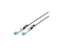 Digitus Câble DAC SFP+ 10G 2m AWG30 Twinax - Débit 10.52 Gbit/s, Connecteurs SFP+ Mâle, Compatible HP, Température 0-70°C - DN-81222-02