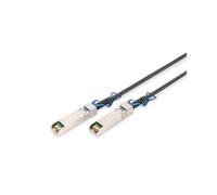 Digitus Câble DAC SFP28 25G 3m Twinax AWG30 25.88Gbit/s Connecteurs SFP28 Mâle Compatible SFF-8432 Température 0-70°C