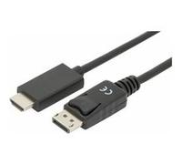 DIGITUS Câble d'adaptateur DisplayPort 1.2, DP - HDMI-A, 2 m Noir G