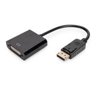 Digitus Câble adaptateur DisplayPort vers DVI 0,15 m DVI‑I mâle/femelle Nickel