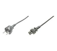 Digitus Câble d'alimentation CEE 7/7 (Type F) sur C5 mâle/femelle 1,2 m H05VV-F3G 0,75 mm²