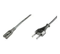 Digitus Cordon d'alimentation appareils IEC 1x prise femelle C7, 1x fiche Euro mâle 1,8 m noir