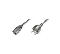 Digitus Câble d'Alimentation Secteur 1.2m, Connecteurs CEE7/7 vers IEC C13, H05VV-F3G 0.75mm², 250V 10A, Noir, AK-440110-012-S