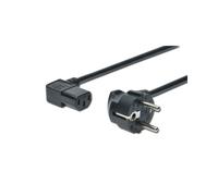 Digitus Câble d'Alimentation Secteur 1.8m, Connecteurs CEE7/7 vers IEC C13, H05VV-F3G 0.75mm², 250V/10A, Contacts Nickel, Noir - AK-440102-018-S