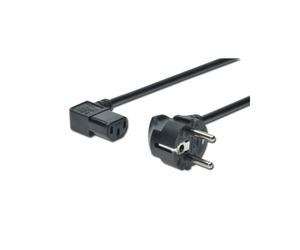 Digitus Câble d'Alimentation Secteur 1.8m, Connecteurs CEE7/7 vers IEC C13, H05VV-F3G 0.75mm², 250V/10A, Contacts Nickel, Noir - AK-440102-018-S