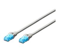 Digitus Cordon de raccordement Ecoline RJ45 mâle vers RJ45 mâle CAT5e U/UTP 15 m PVC AWG26/7 Gris