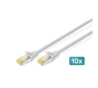 Digitus Câble de brassage CAT 6A S/FTP, 10 pièces
