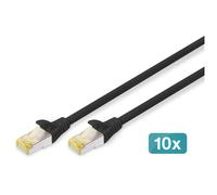 Digitus Câble de brassage CAT 6A S/FTP, 10 pièces