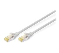 DIGITUS Câble LAN Cat 6A - 30m - RJ45 Câble réseau - S/FTP Blindé - Compatible Cat-6 & Cat-7 - Gris